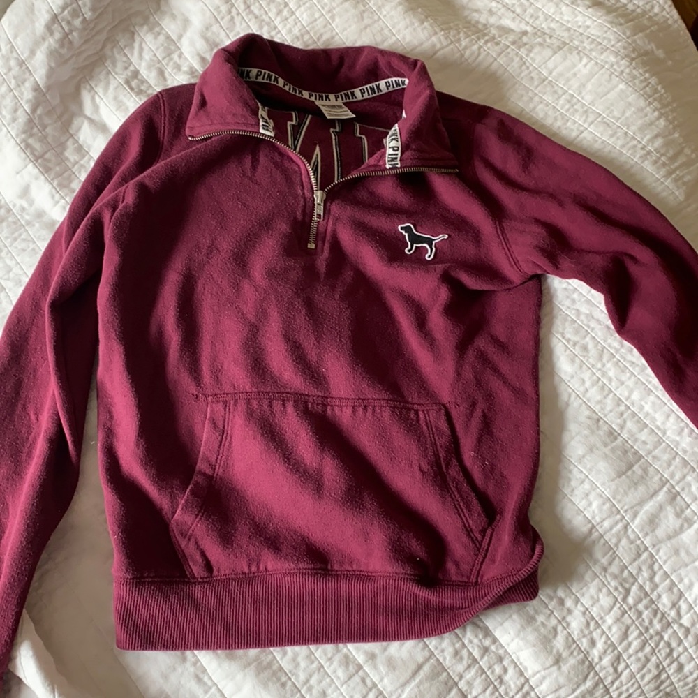 Vs pink zip up size: xs